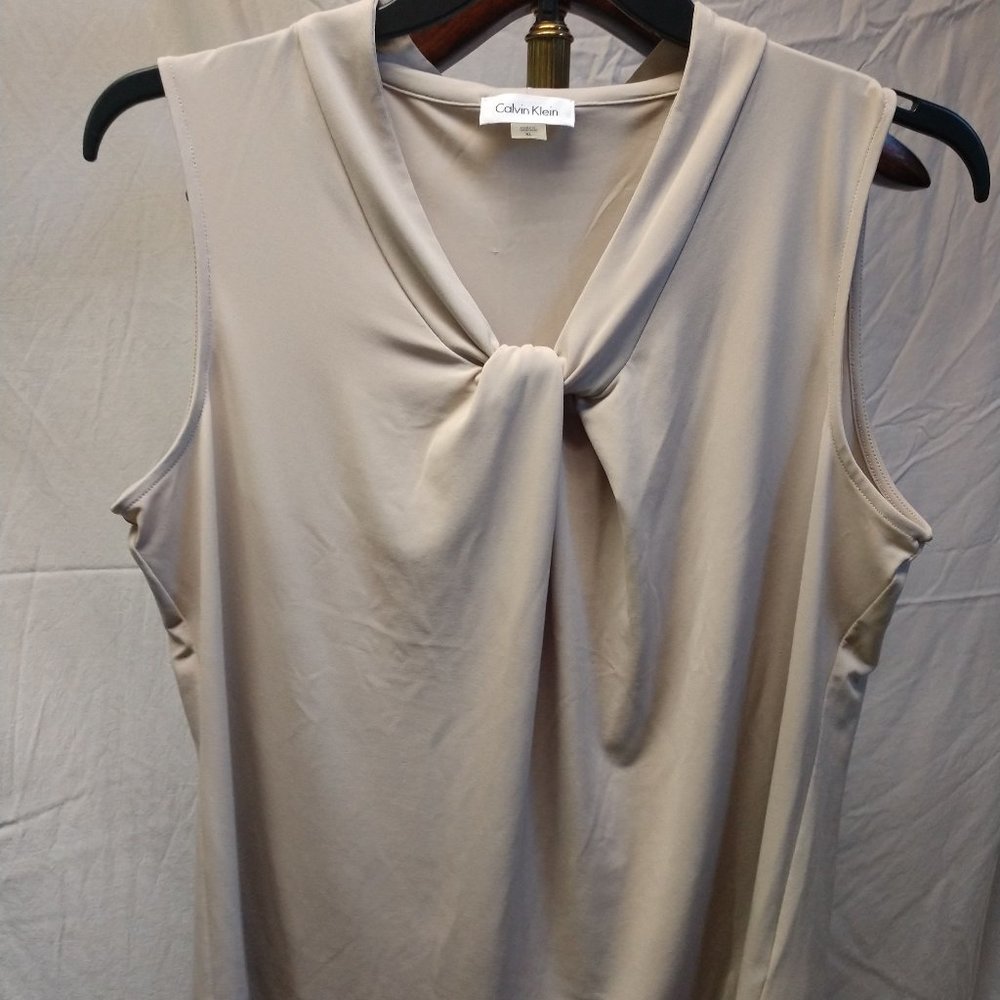 Cream Calvin Klein NWOT XL Silky Tank
